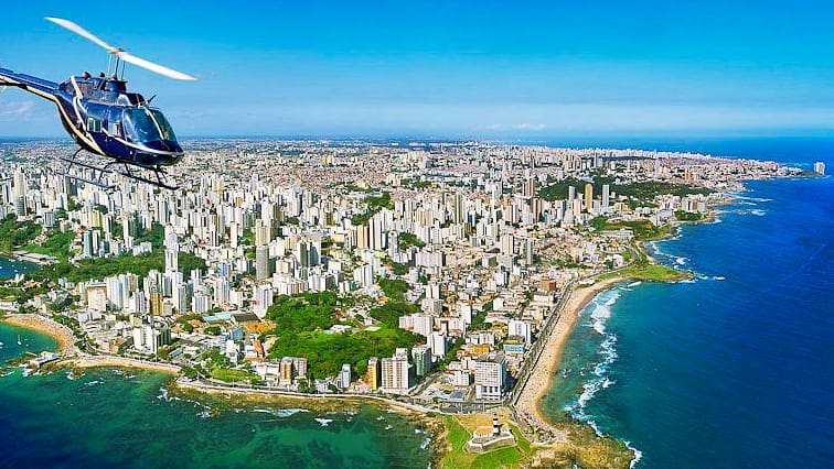 Helicóptero em Salvador Passeio Panorâmico