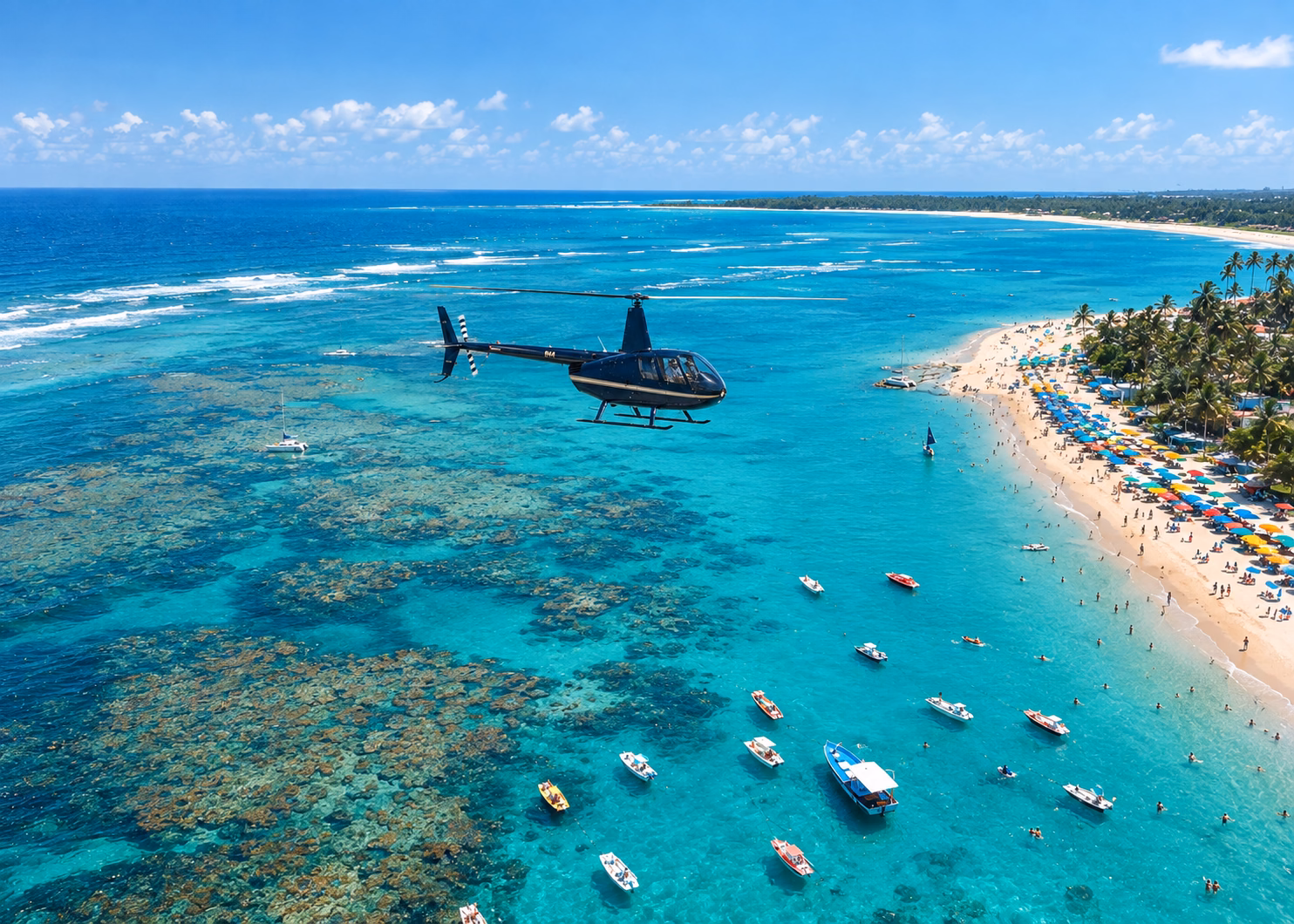 Passeio de helicóptero Exclusivo Porto de Galinhas