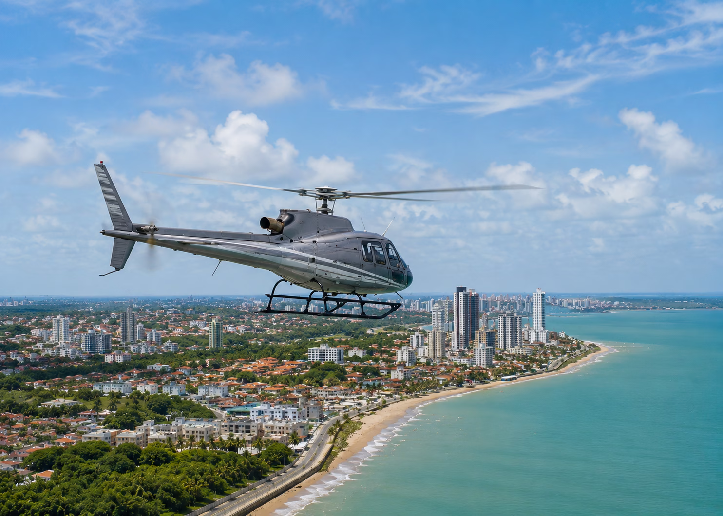 Helicóptero em João Pessoa e traslado para toda Paraíba