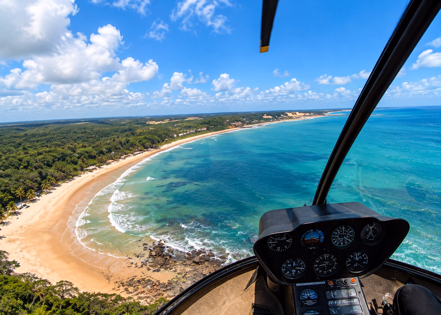 Praia de Pipa Passeio de Helicóptero - Pacote 04 Exclusivo