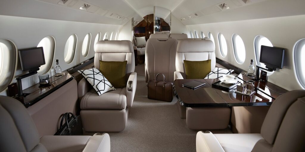 Dassault Falcon interior